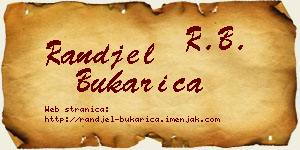 Ranđel Bukarica vizit kartica